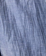MKCHV74150 MK MICHEL KLEIN HOMME(MKミッシェルクランオム) 【大きいサイズあり】スタンドカラーシャツ/リネンワッシャー ライトブルー