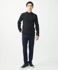 MKFDA66089 MK MICHEL KLEIN HOMME(MKミッシェルクランオム) モックネックニット/綿タッチポリエステルﾒﾝﾀｯﾁﾎﾟﾘﾓｯｸﾈｯｸﾆｯﾄ グレー