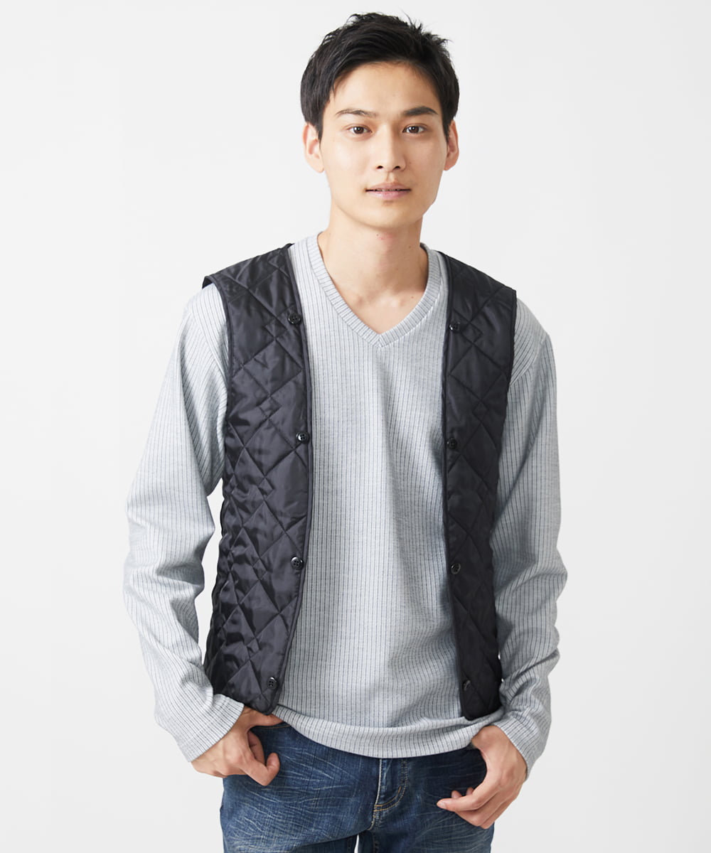 MKJAC07272 MK MICHEL KLEIN HOMME(MKミッシェルクランオム) 【ライナー付き】2WAYブルゾン / TEC EASY JERSY ブラック