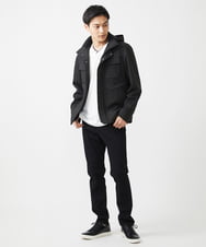 MKJAC07272 MK MICHEL KLEIN HOMME(MKミッシェルクランオム) 【ライナー付き】2WAYブルゾン / TEC EASY JERSY ブラック