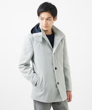 MKJAC31181 MK MICHEL KLEIN HOMME(MKミッシェルクランオム) 【大きいサイズあり】2WAYハーフコートブルゾン / TEC EASY MELTON ベージュ