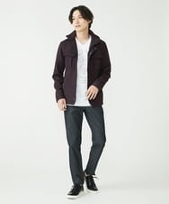 MKJAX10170 MK MICHEL KLEIN HOMME(MKミッシェルクランオム) フーディーブルゾン / TEC EASY  パープル(77)