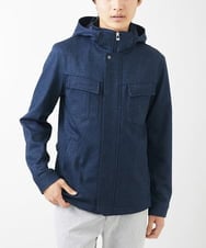 MKJGC10190 MK MICHEL KLEIN HOMME(MKミッシェルクランオム) M-65ブルゾン / TEC EASY JERSEY2025 ブルー