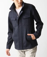 MKJGC10190 MK MICHEL KLEIN HOMME(MKミッシェルクランオム) M-65ブルゾン / TEC EASY JERSEY2025 ネイビー