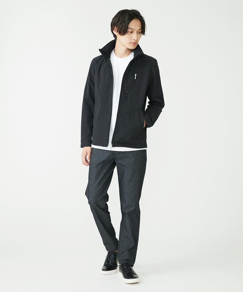 MKJJU02230 MK MICHEL KLEIN HOMME(MKミッシェルクランオム) フーディーブルゾン / CORDURA ストレッチクロス ブラック(94)