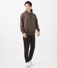 MKKAC11090 MK MICHEL KLEIN HOMME(MKミッシェルクランオム) プルオーバーパーカー/ポンチスエード ベージュ