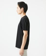 MKKGC10063 MK MICHEL KLEIN HOMME(MKミッシェルクランオム) フラワー刺繍VネックTシャツ/シルキーポンチ ブラック