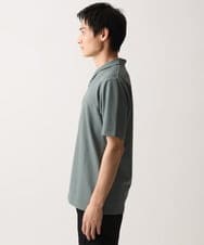 MKKGC18079 MK MICHEL KLEIN HOMME(MKミッシェルクランオム) ショールカラーTシャツ カーキ