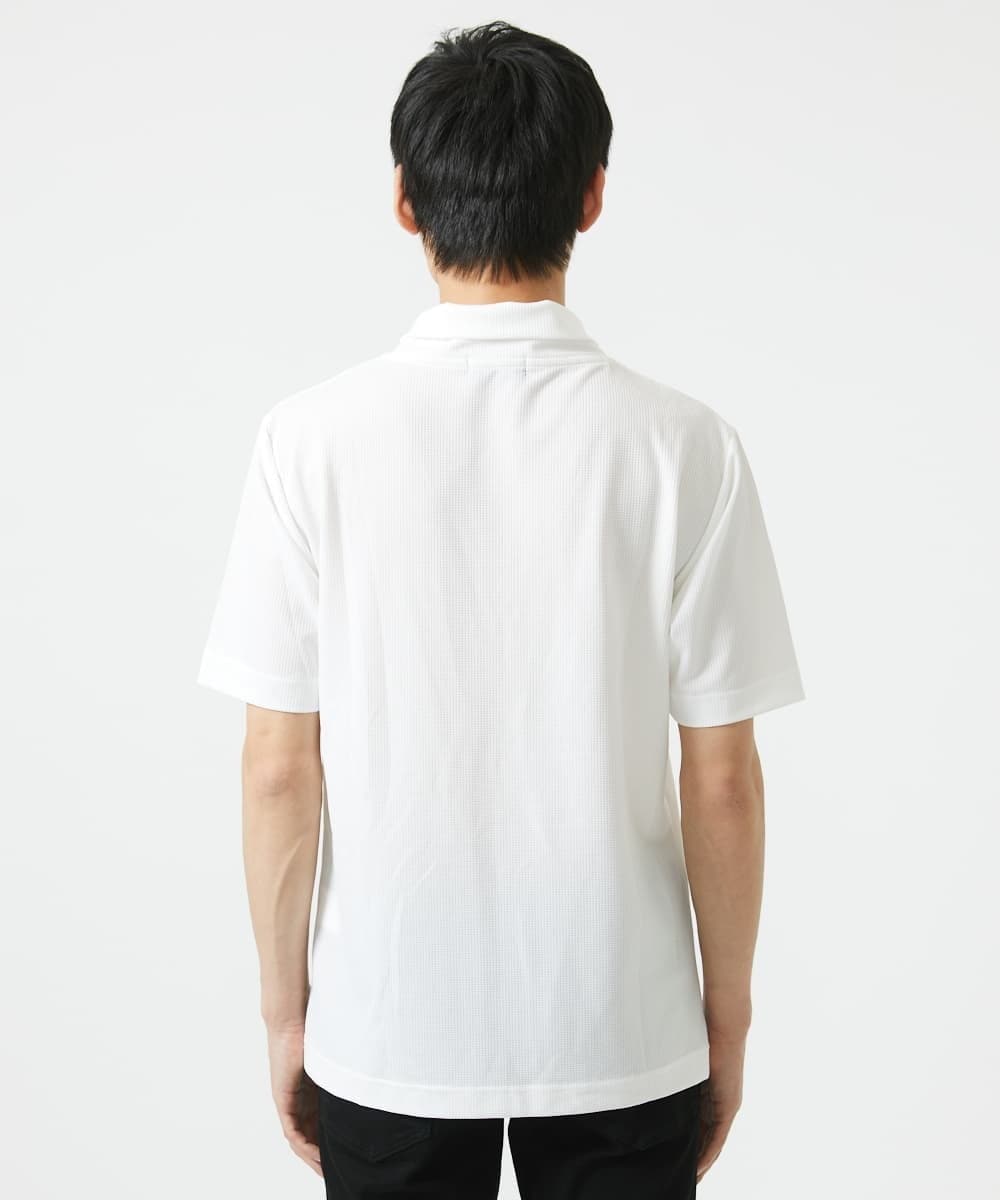 MKKGC18079 MK MICHEL KLEIN HOMME(MKミッシェルクランオム) ショールカラーTシャツ ホワイト