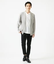 MKKGC18079 MK MICHEL KLEIN HOMME(MKミッシェルクランオム) ショールカラーTシャツ ホワイト