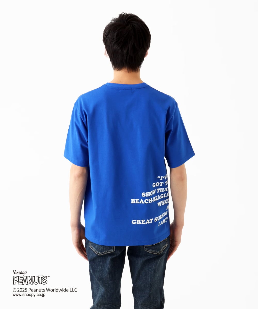 MKKGC84069 MK MICHEL KLEIN HOMME(MKミッシェルクランオム) ビンテージスヌーピーTシャツ ブルー