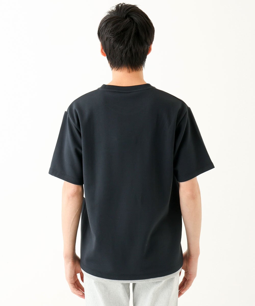 MKKGC85054 MK MICHEL KLEIN HOMME(MKミッシェルクランオム) 【接触冷感】ブロック切替Tシャツ ネイビー(57)