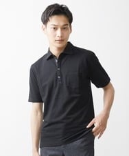 MKKGV52090 MK MICHEL KLEIN HOMME(MKミッシェルクランオム) 【大きいサイズあり】ポロシャツ/サッカージャージ ブラック