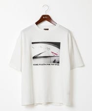 MKKHX77063 MK MICHEL KLEIN HOMME(MKミッシェルクランオム) Tシャツ/ダンボールニットタイムプリント ホワイト