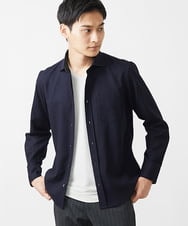 MKKIX52059 MK MICHEL KLEIN HOMME(MKミッシェルクランオム) 【大きいサイズあり】カットソー/パルスウェーブジャガード アイボリー