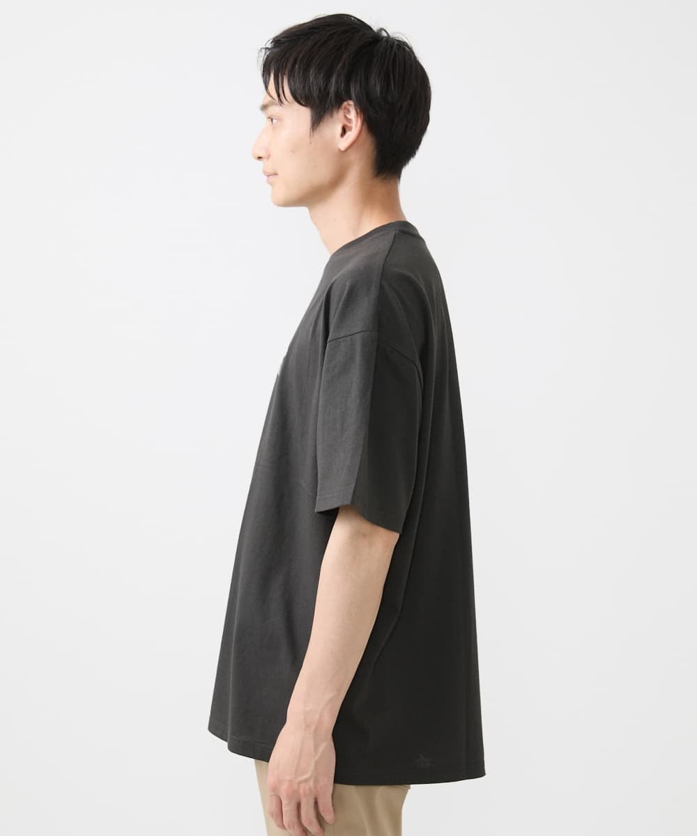 MKKIX88045 MK MICHEL KLEIN HOMME(MKミッシェルクランオム) 【ユニセックスで着られる】Tシャツ/HIDE&SEEKアニマル刺繍 ダークグレー