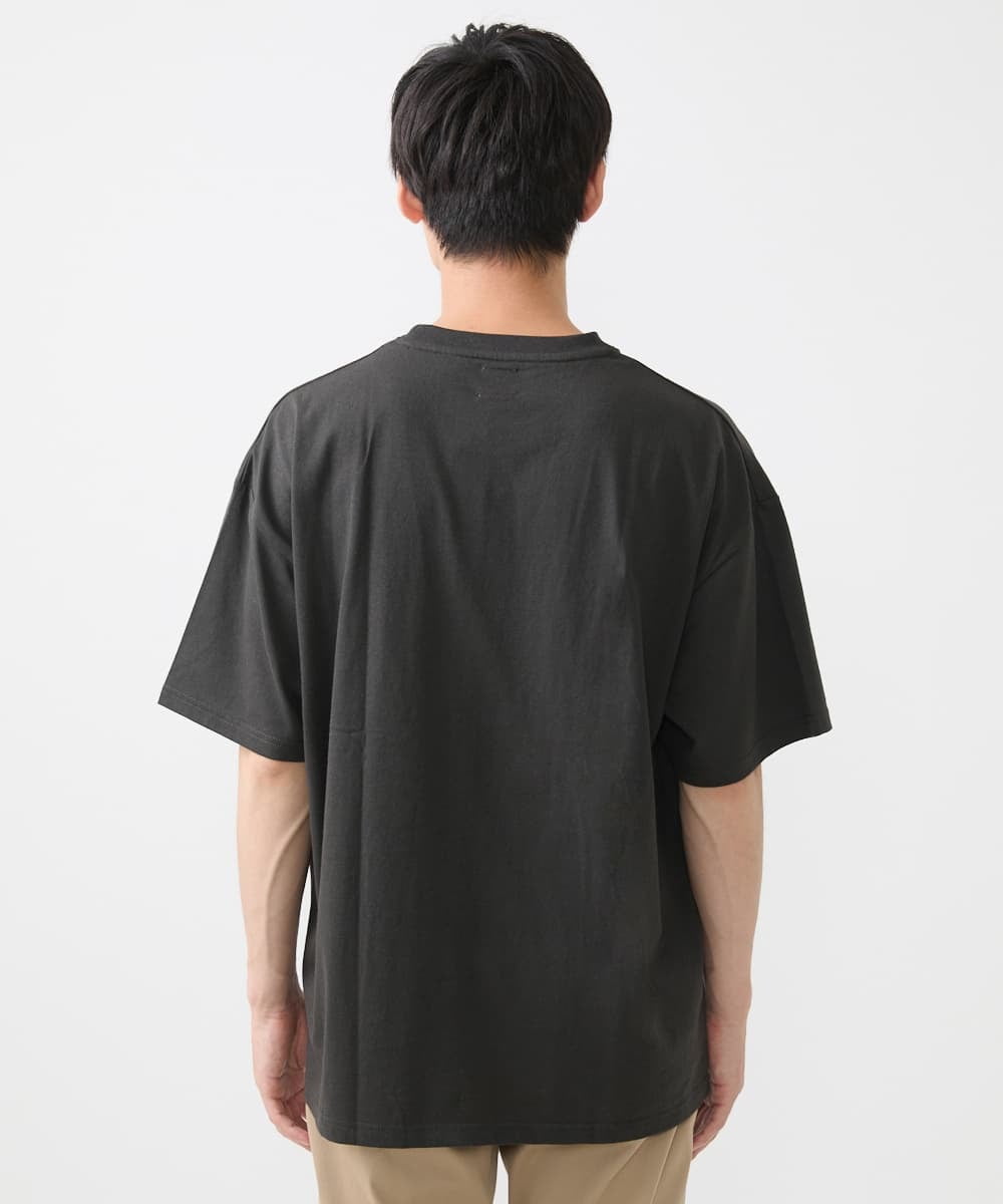 MKKIX88045 MK MICHEL KLEIN HOMME(MKミッシェルクランオム) 【ユニセックスで着られる】Tシャツ/HIDE&SEEKアニマル刺繍 ダークグレー