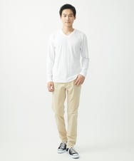 MKLAC11110 MK MICHEL KLEIN HOMME(MKミッシェルクランオム) ストレッチコールパンツ アイボリー