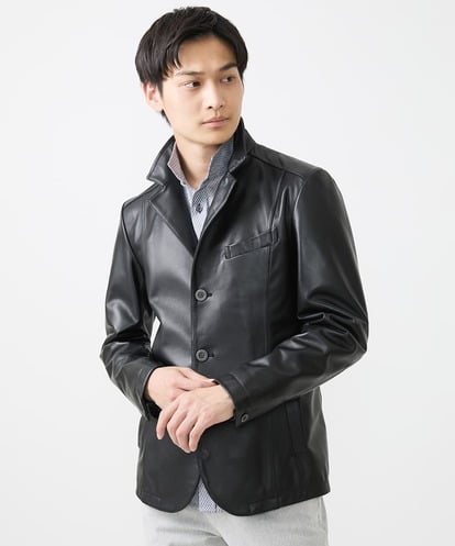 MKWAA02630  LAMB LEATHER コンバーチブルジャケット