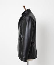 MKWAA02630 MK MICHEL KLEIN HOMME(MKミッシェルクランオム) LAMB LEATHER コンバーチブルジャケット ブラック