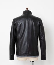 MKWAC01390 MK MICHEL KLEIN HOMME(MKミッシェルクランオム) LAMB LEATHER スタンドカラーブルゾン ブラック