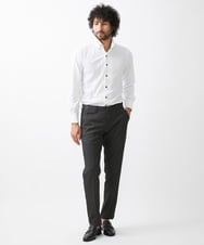 MNBAA54200 MICHEL KLEIN HOMME(ミッシェルクラン オム) 《日本製》イージーケアーボタンダウン長袖シャツ ホワイト(90)