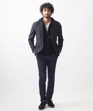 MNDAA50450 MICHEL KLEIN HOMME(ミッシェルクラン オム) 総柄テーラードジャケット セットアップ ブラック(94)