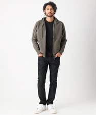 MNFAC64230 MICHEL KLEIN HOMME(ミッシェルクラン オム) ニットZIPパーカー ブラウン(86)