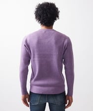 MNFCC61200 MICHEL KLEIN HOMME(ミッシェルクラン オム) リブ編みVネックニット パープル(63)