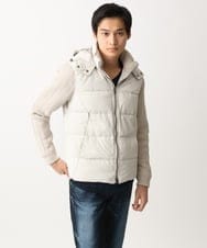 MNJAA57500 MICHEL KLEIN HOMME(ミッシェルクラン オム) コンビネーションダウンブルゾン オフホワイト(81)