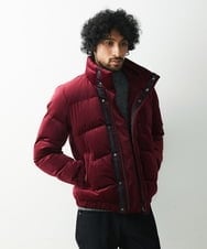 MNJAS47450 MICHEL KLEIN HOMME(ミッシェルクラン オム) ベロアダウンジャケット パープル(77)