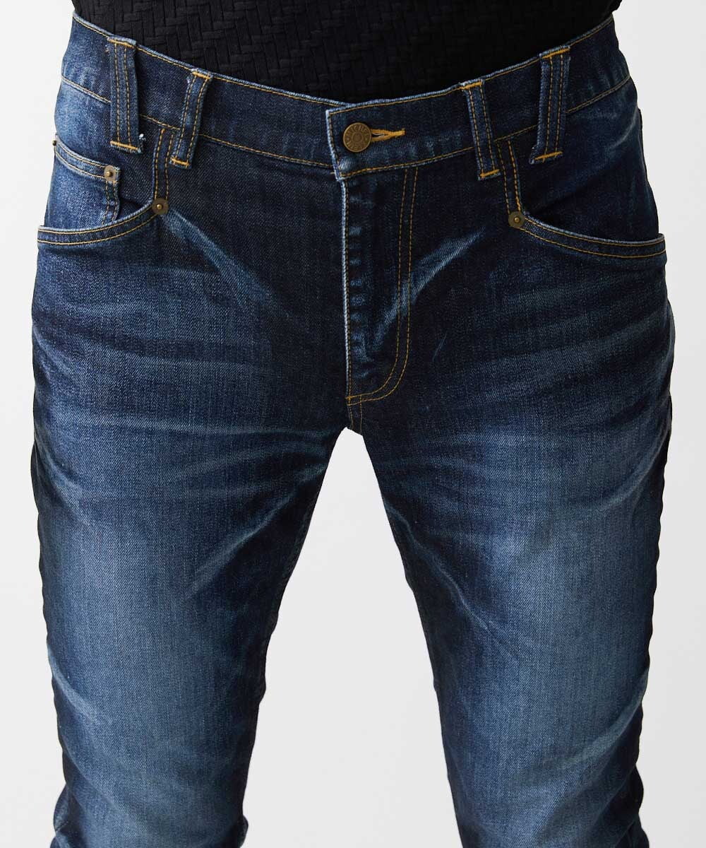 MNLTA26330 MICHEL KLEIN HOMME(ミッシェルクラン オム) 《日本製》ブルーオーシャンデニムパンツ ネイビー(57)