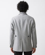 MNUCC11590 MICHEL KLEIN HOMME(ミッシェルクラン オム) スタンドカラーウールコート グレー(92)