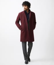 MNUCC12690 MICHEL KLEIN HOMME(ミッシェルクラン オム) コンバーチブルウールチェスターコート パープル(77)