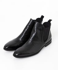 MO6AC51400 MICHEL KLEIN HOMME(ミッシェルクラン オム) 《日本製》エンボス加工レザーブーツ ブラック(94)