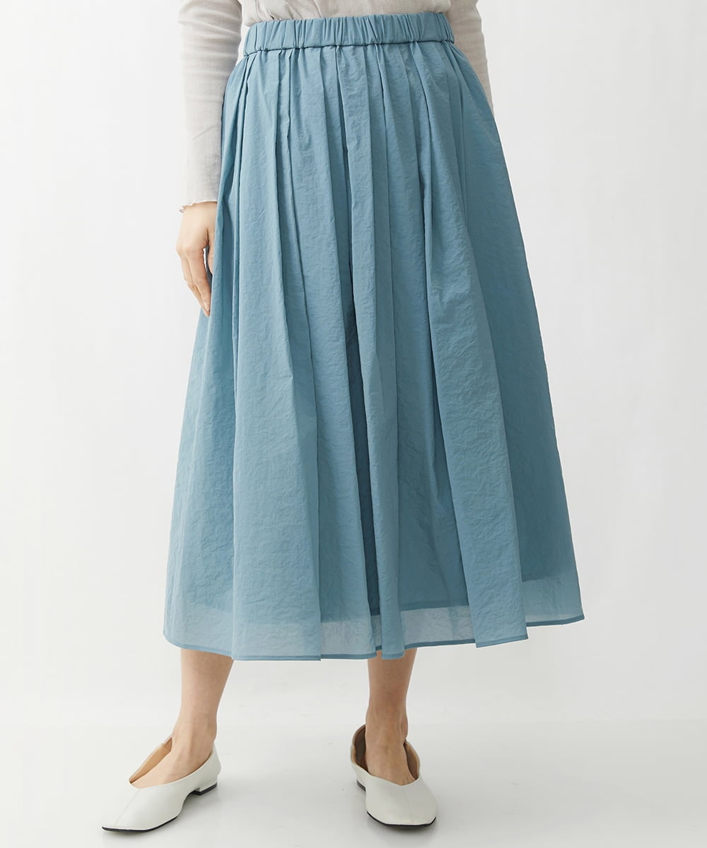 日本製]クレイペーパーナイロンギャザースカート(その他のスカート