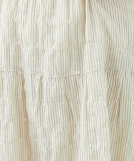 NGHHX10180 GIANNI LO GIUDICE(ジャンニ ロ ジュディチェ) [洗える]シャーリングストライプスカート アイボリー