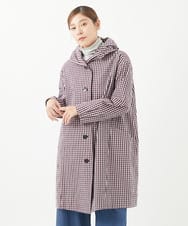 NGUEA30590 GIANNI LO GIUDICE(ジャンニ ロ ジュディチェ) オーガニックコットンチェックコート レッド