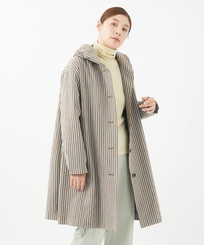 NGUEA30590 GIANNI LO GIUDICE オーガニックコットンチェックコート