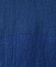 NHBHW02270 GIANNI LO GIUDICE(小さいサイズ)(メゾン ドゥ サンク) リネンビッグドットプリントブラウス ブルー