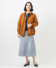 NHDAC82460 GIANNI LO GIUDICE(小さいサイズ)(メゾン ドゥ サンク) メモリータスランカラーブルゾン グレージュ