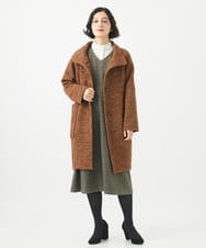 NHEAC85360 GIANNI LO GIUDICE(小さいサイズ)(メゾン ドゥ サンク) [日本製]リベルタチェックワンピース ベージュ系