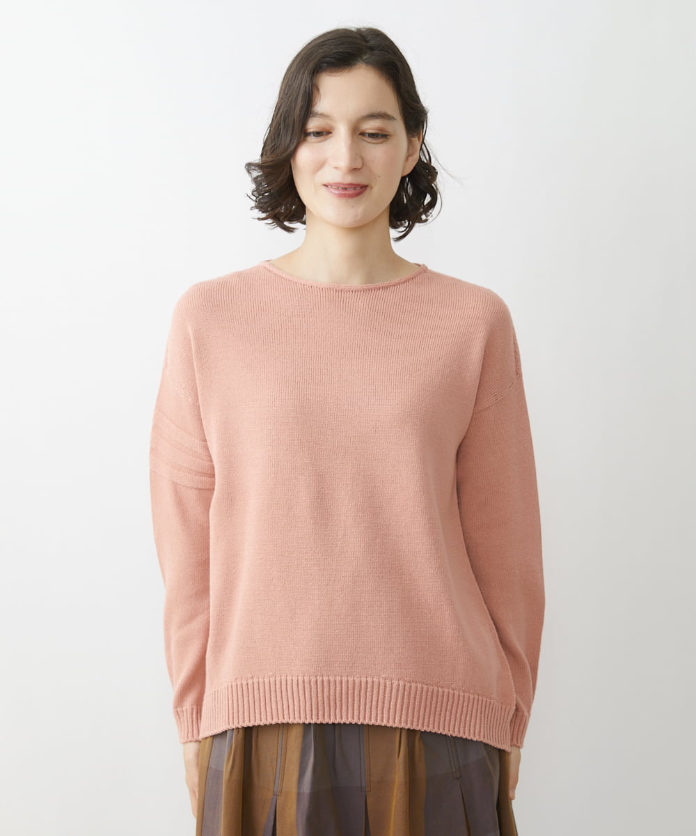 サーモンピンクのセーター - ニット