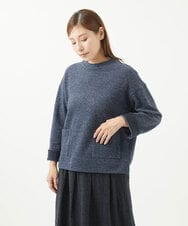 NHKAB40290 GIANNI LO GIUDICE(小さいサイズ)(メゾン ドゥ サンク) デニムライクジャージーカットソー ネイビー