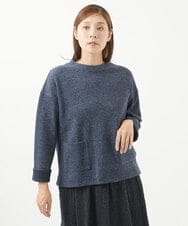 NHKAB40290 GIANNI LO GIUDICE(小さいサイズ)(メゾン ドゥ サンク) デニムライクジャージーカットソー ネイビー