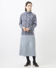 NHKAC86210 GIANNI LO GIUDICE(小さいサイズ)(メゾン ドゥ サンク) LIBERTYプリントショート丈カットソー（Rachel） ブルー系