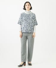 NHLAC85190 GIANNI LO GIUDICE(小さいサイズ)(メゾン ドゥ サンク) ウォッシャブルツイードストレートパンツ ベージュ