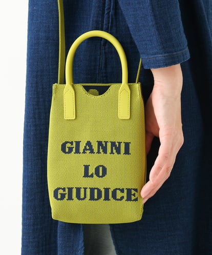 NK5EC04070 GIANNI LO GIUDICE ロゴニットポシェットバッグ