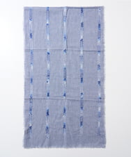NR3EW01190 GIANNI LO GIUDICE(小さいサイズ)(メゾン ドゥ サンク) インド刺繍コットンストール ライトブルー