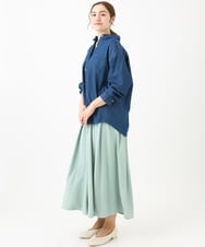 OLBDA03099 eur3(エウルキューブ) 【大きいサイズ】デニムシャツ ネイビー(57)